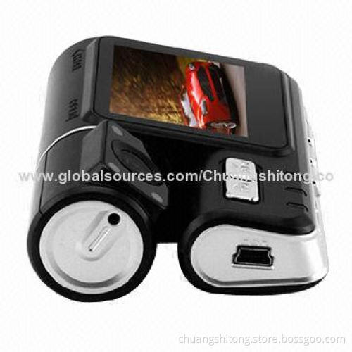 G-sensor DVR with Two Cameras, Allwinner F20, Dual Lens, HD 720P